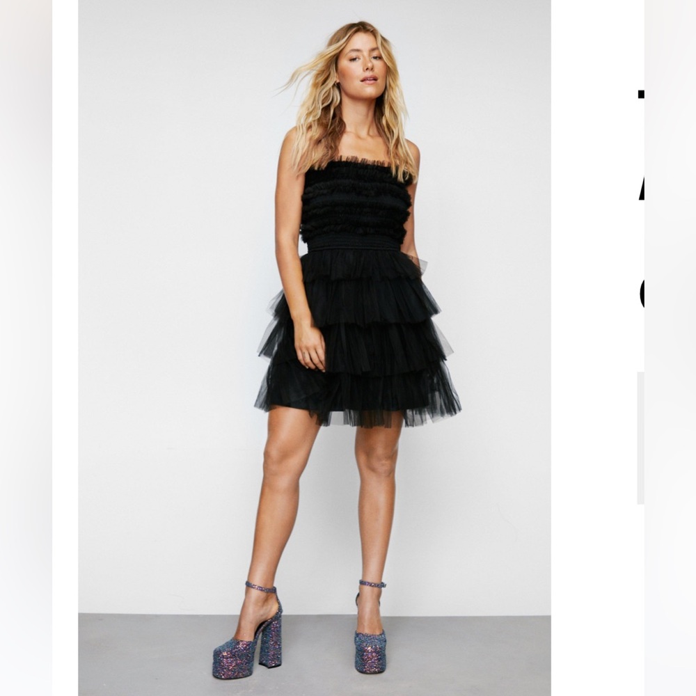 Nasty Gal  Tulle Layered Mini Cocktail Dress